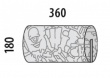 Opierka/chránič na posteľ 18x36cm Komiks - rozmery uvedené v mm