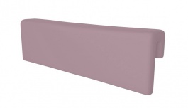 Opierka/chránič na posteľ - pastelovo fialová