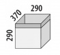 Úložný textilný box - rozmery uvedené v mm