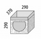 Úložný textilný box Komiks - rozmery uvedené v mm
