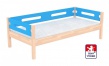 Masívna detská posteľ Benjamin Bubbles 90x200cm so zábranou - výber odtieňov