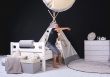 Masívna detská posteľ Benjamin Bubbles 90x200cm s TEEPEE