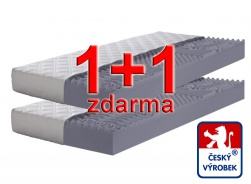 Matrac 1 + 1 zdarma Relax - dve tuhosti - poťah Aloe Vera