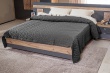 Manželská posteľ Markus 160x200cm - šedý lesk/dub zlatý