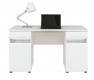 Písací stôl Neo s osvetlením - biela/betón