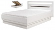 Manželská posteľ Irma 180x200cm s úložným priestorom - biela
