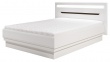 Moderná posteľ Irma 140x200cm - biela / wenge