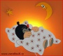 Dětská nástěnná lampička Krtek spící
