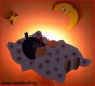Dětská nástěnná lampička Krtek spící