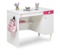 Detský písací stôl Rosie II - biela/rubínová