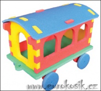 Pěnové puzzle 3D - Vagón