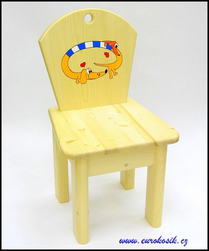 Dětská židlička Jezevčík