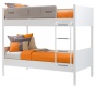 Detská poschodová posteľ Archie 100x190cm - biela/dub svetlý