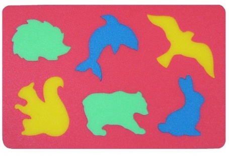 Penové puzzle koberec divoké zvieratá, 6 dielikov