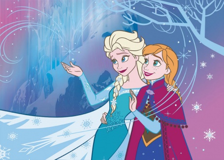 Detský koberec Frozen - Anna a Elsa