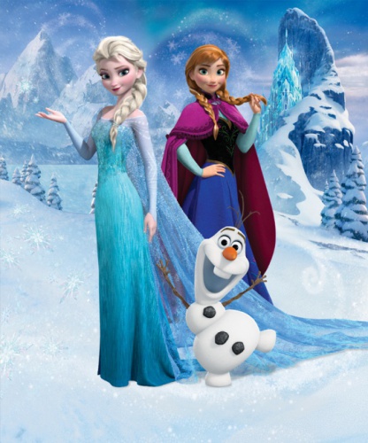 Dětská tapeta na zeď 8-dilná - Frozen