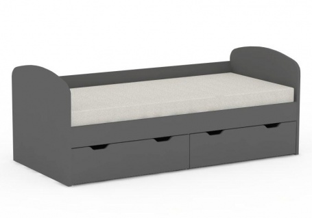 Detská posteľ REA Golem s 2 zásuvkami - graphite