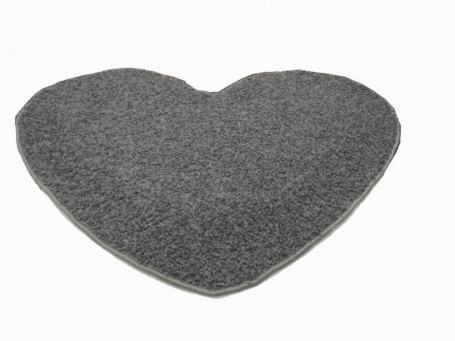 Koberec Color Shaggy srdce 120 cm - svetlo šedá