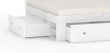 Študentská posteľ REA Larisa 120x200cm s nočným stolíkom - biela