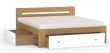 Manželská posteľ REA Larisa 180x200cm s nočnými stolíkmi - buk