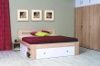 Manželská posteľ REA Larisa 180x200cm s nočnými stolíkmi - wenge