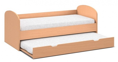 Posteľ s prístelkou REA Abra 90x200cm - buk