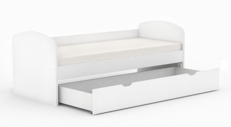 Detská posteľ so zásuvkou REA Kakuna 80x200cm - biela