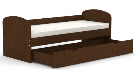 Detská posteľ so zásuvkou REA Kakuna 80x200cm - wenge