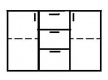 Komoda REA Sisa 4 - buk