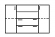 Komoda REA Sisa 5 - graphite