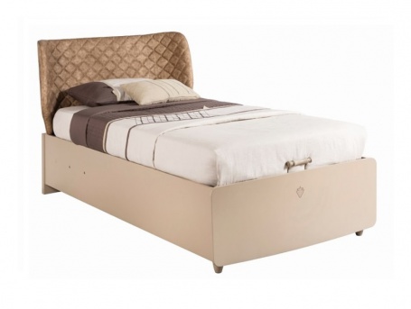 Detská posteľ Oscar 100x200cm s úložným priestorom - béžová/svetlo hnedá