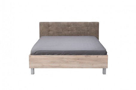 Manželská posteľ 180x200cm Ciri - dub sivý/sivá