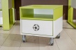 Detský nočný stolík Messi - zelená/biela