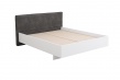 Moderná manželská posteľ Aubrey 160x200cm - biela/sivá