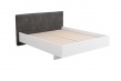 Moderná manželská posteľ Aubrey 180x200cm - biela/sivá