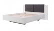 Manželská posteľ Stuart 160x200cm - biela/šedá