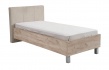 Detská posteľ Poppy 90x200cm - dub sivý/béžová