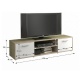 TV stolík, dub sonoma / biela, ZUNO NEW 01