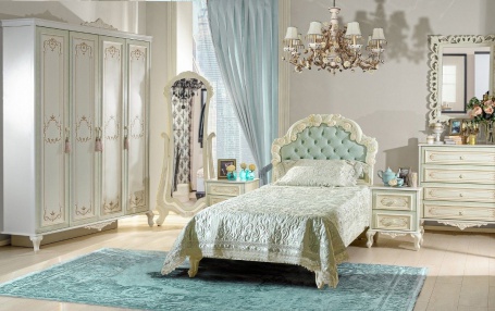 Luxusná detská izba Margaret - alabaster/zelená