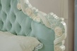 Manželská posteľ Margaret 160x200cm - alabaster/mintová