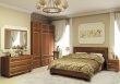 Manželská posteľ 160x200cm Sofia s klasickým čelom a ortopedickým roštom - orech