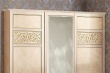 Dvojdverová skriňa do spálne Sofia s kombinovanými dverami - béžová/lento