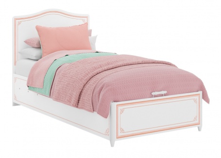 Detská posteľ s úložným priestorom Betty 100x200cm - biela/ružová