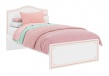 Študentská posteľ Betty 120x200cm - biela/ružová