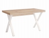 Jednoduchý písací stôl Veronica - dub svetlý/biela
