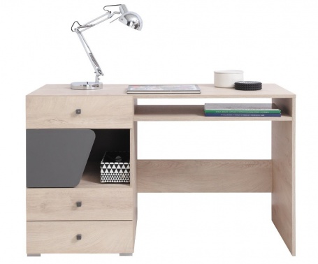 Písací stôl Gama - dub/antracit