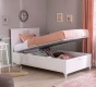 Detská posteľ 100x200cm s úložným priestorom Ema - biela