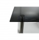 Konferenčný stolík, oceľ / dymové sklo / biela extra vysoký lesk HG, SVEN