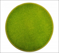 Eton zelený koberec guľatý