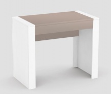 Písací stôl REA Jamie - cappuccino/biela